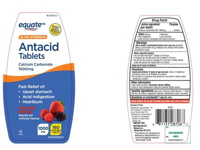 Ultra Strength Antacid Tablets 160 Counts (881 88 Antacid Calcium Image)